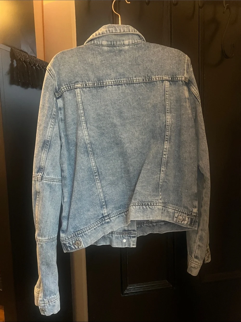 Free People. Light Wash Denim Jacket - Classic Women's Jean Jacket - Picture 2 of 4